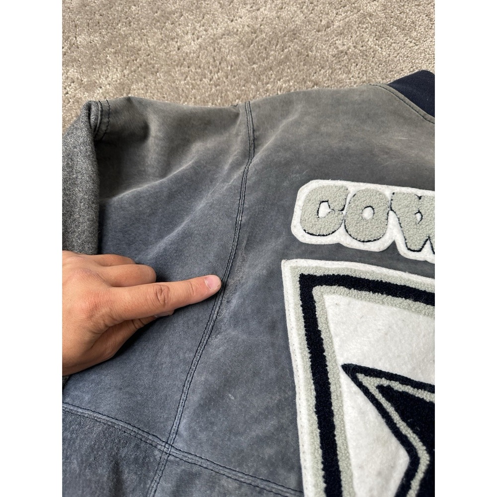 Rare Vintage Mens Jacket DSJ 96 Dallas Cowboys Rugby‎ Club NFL Style, Size XXL - Picture 11 of 13